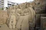 Un Belén de 500 toneladas de arena en la playa Un Belén de 500 toneladas de arena en la playa